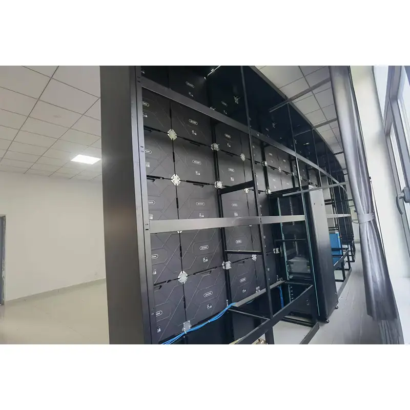 Қисық LED экранды жылжымалы шкаф